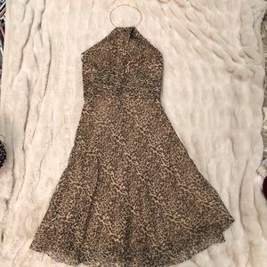 Laundry by Shelli Segal silk halter dress